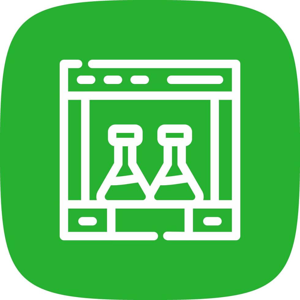 conception d'icône créative de chimie vecteur