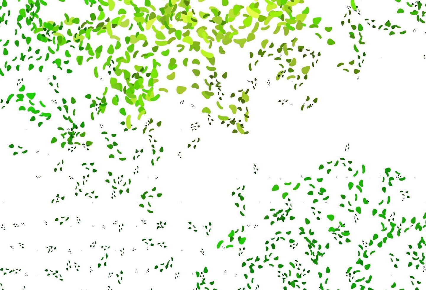 motif vectoriel vert clair avec des formes chaotiques.