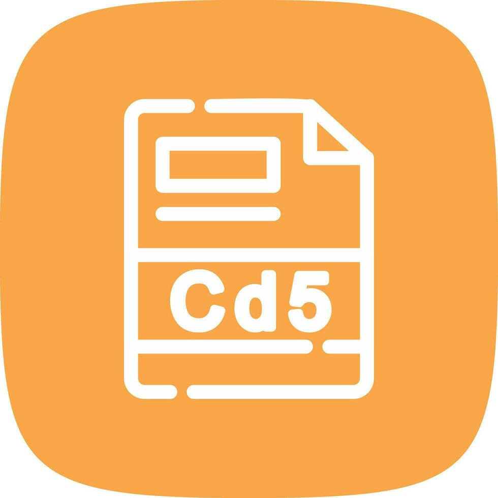 cd5 Créatif icône conception vecteur