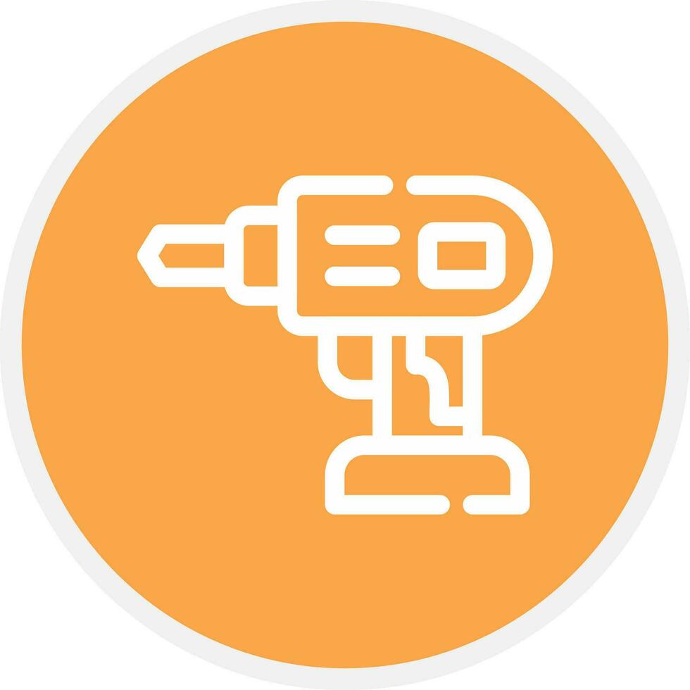 conception d'icône créative perceuse à main vecteur