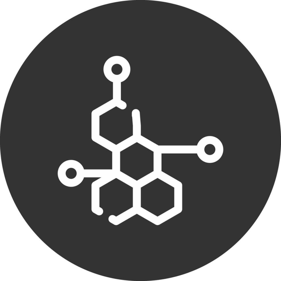 conception d'icône créative de molécule vecteur