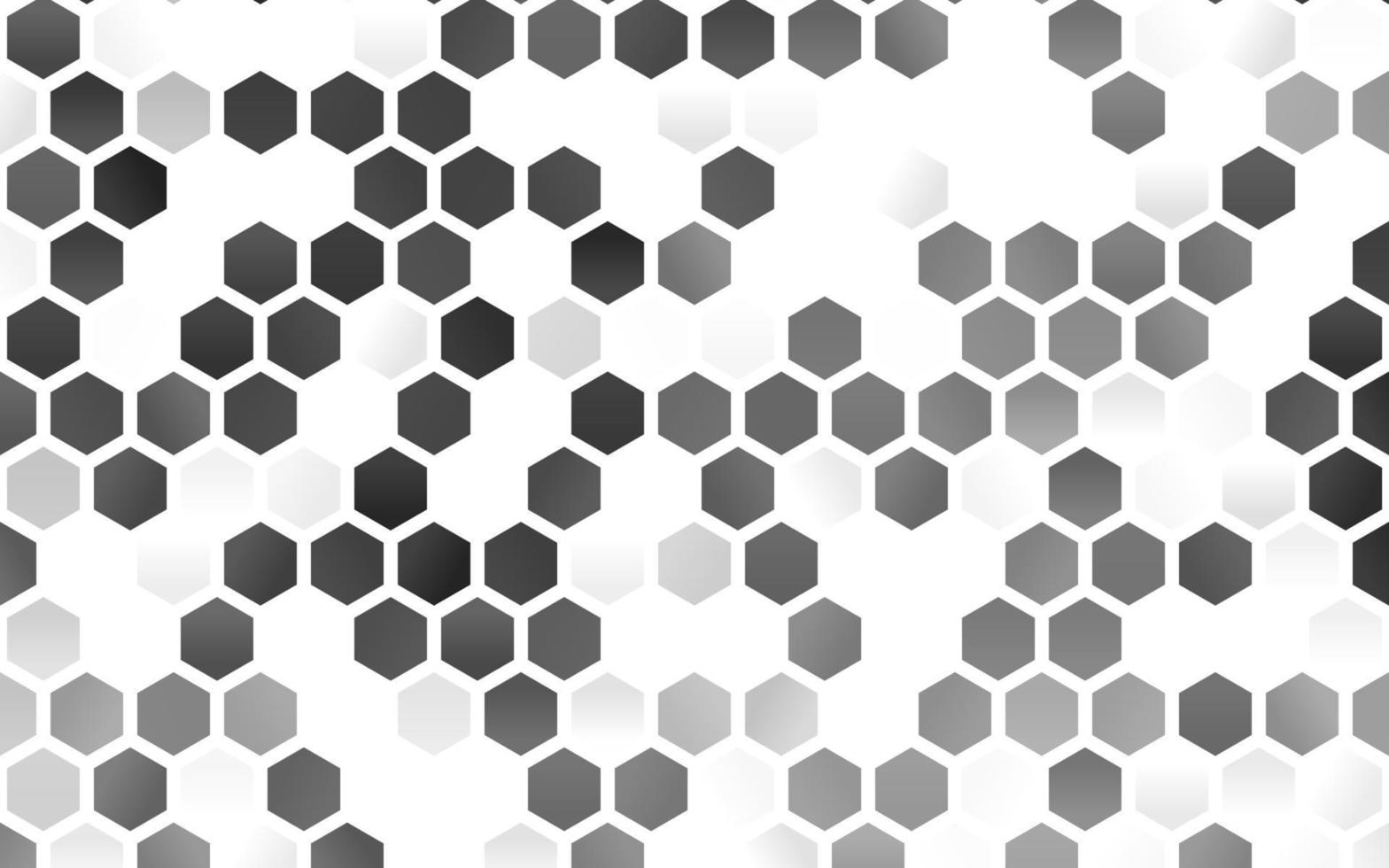 argent clair, disposition vectorielle grise avec des formes hexagonales. vecteur