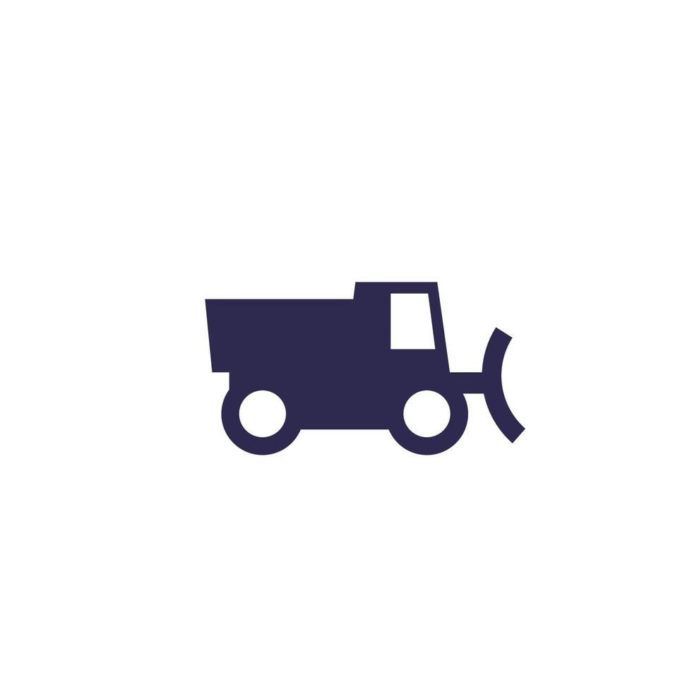 icône de camion chasse-neige vecteur