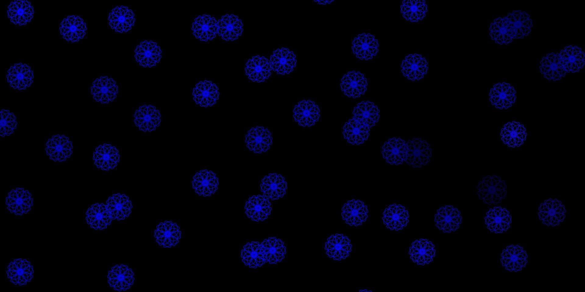 modèle vectoriel bleu foncé avec des formes abstraites.