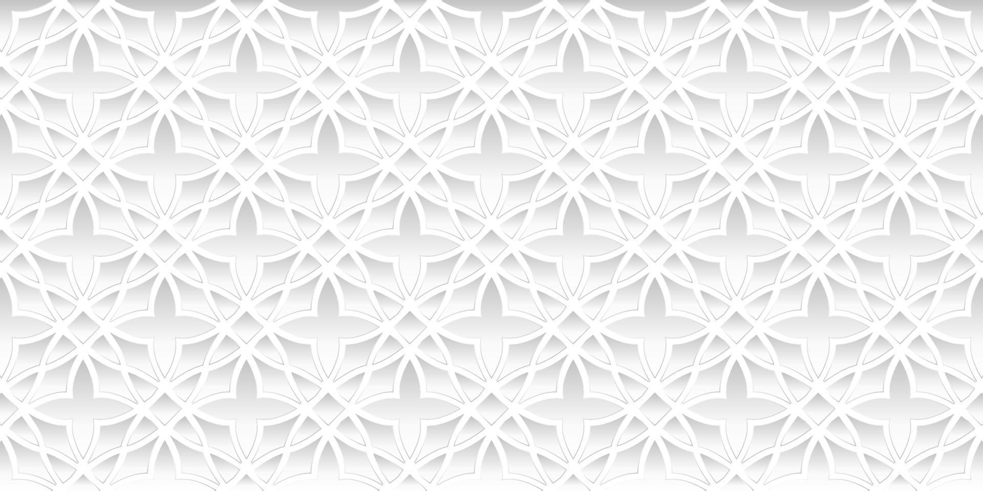 motif géométrique design moderne floral fond blanc vecteur