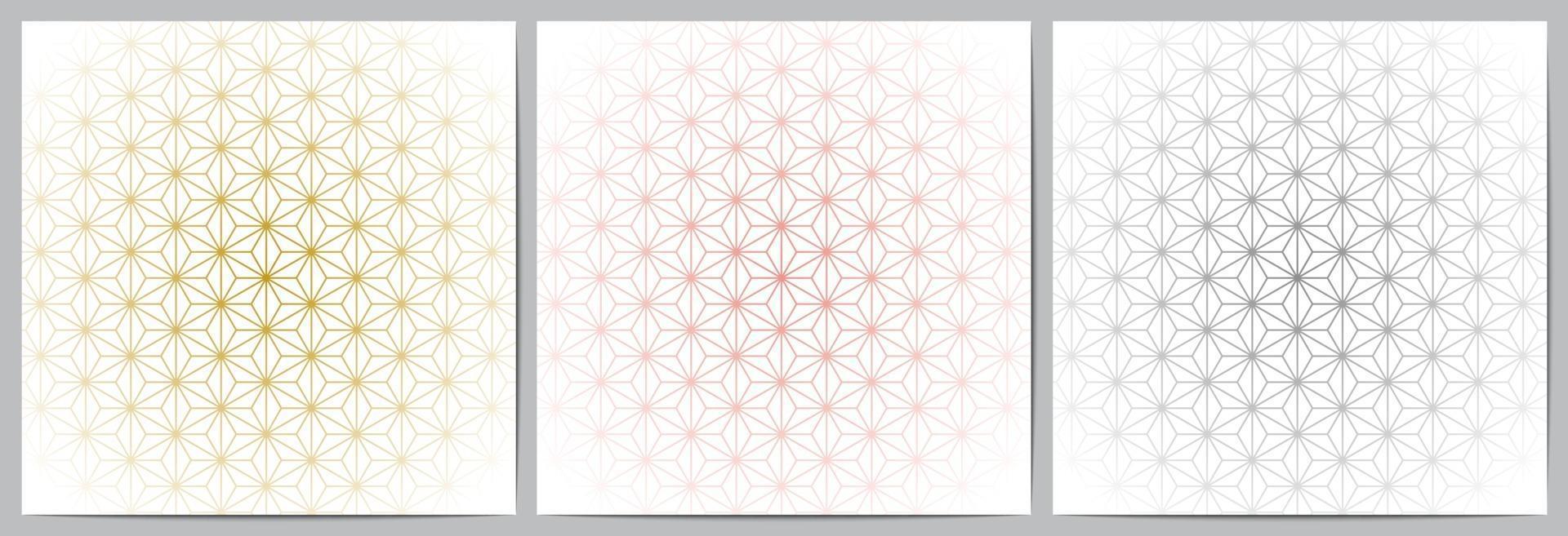 luxe motif géométrique avec des lignes forme polygonale fond blanc vecteur