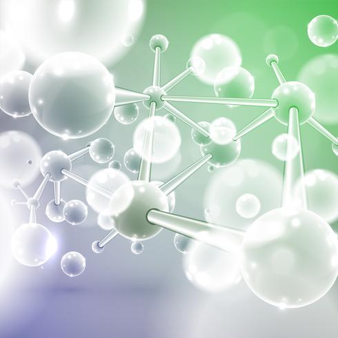 Molécules colorées, illustration vectorielle vecteur