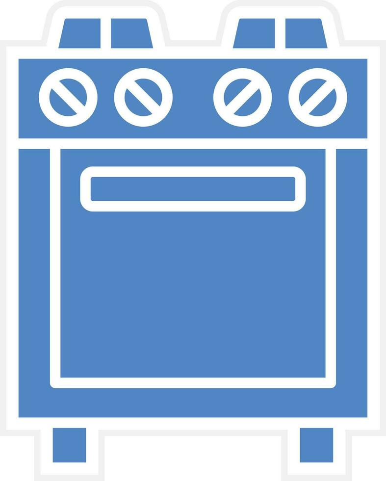 icône de vecteur de cuisinière à gaz