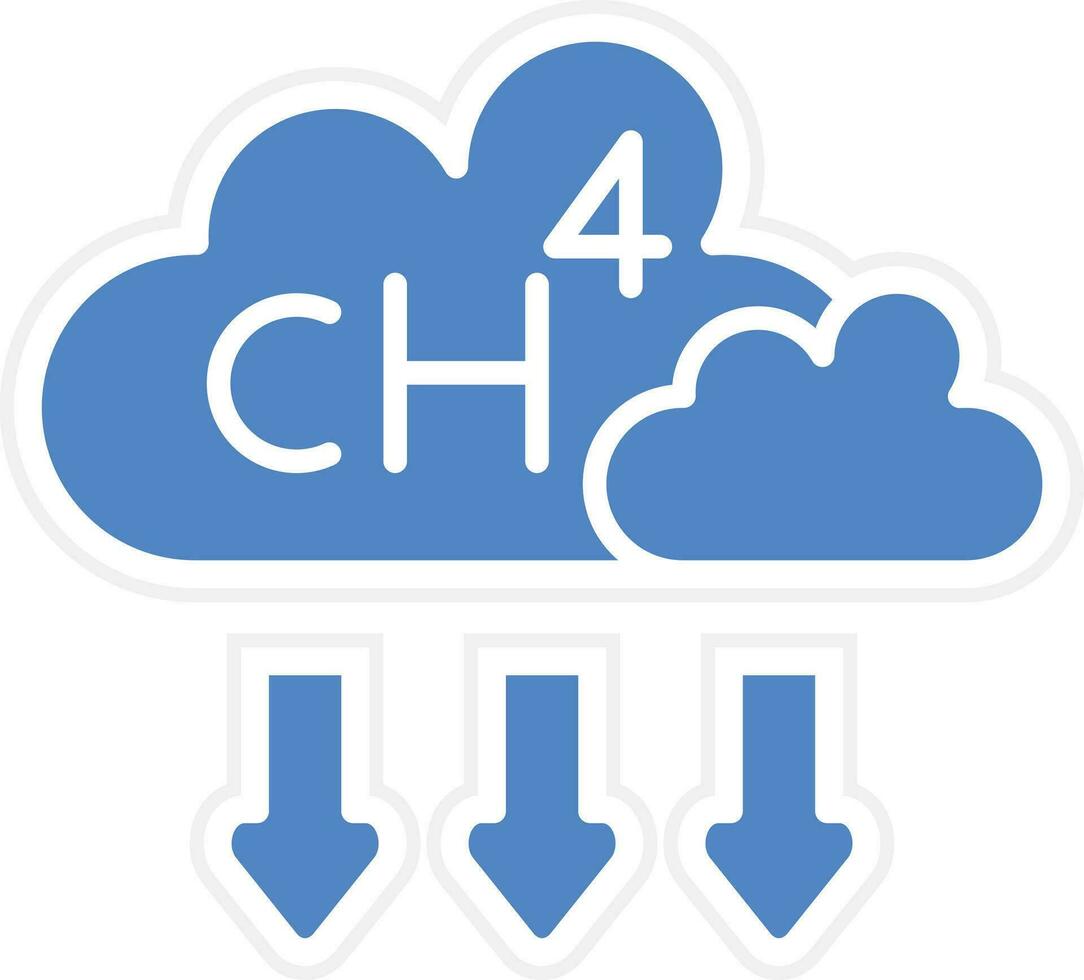 icône de vecteur de méthane