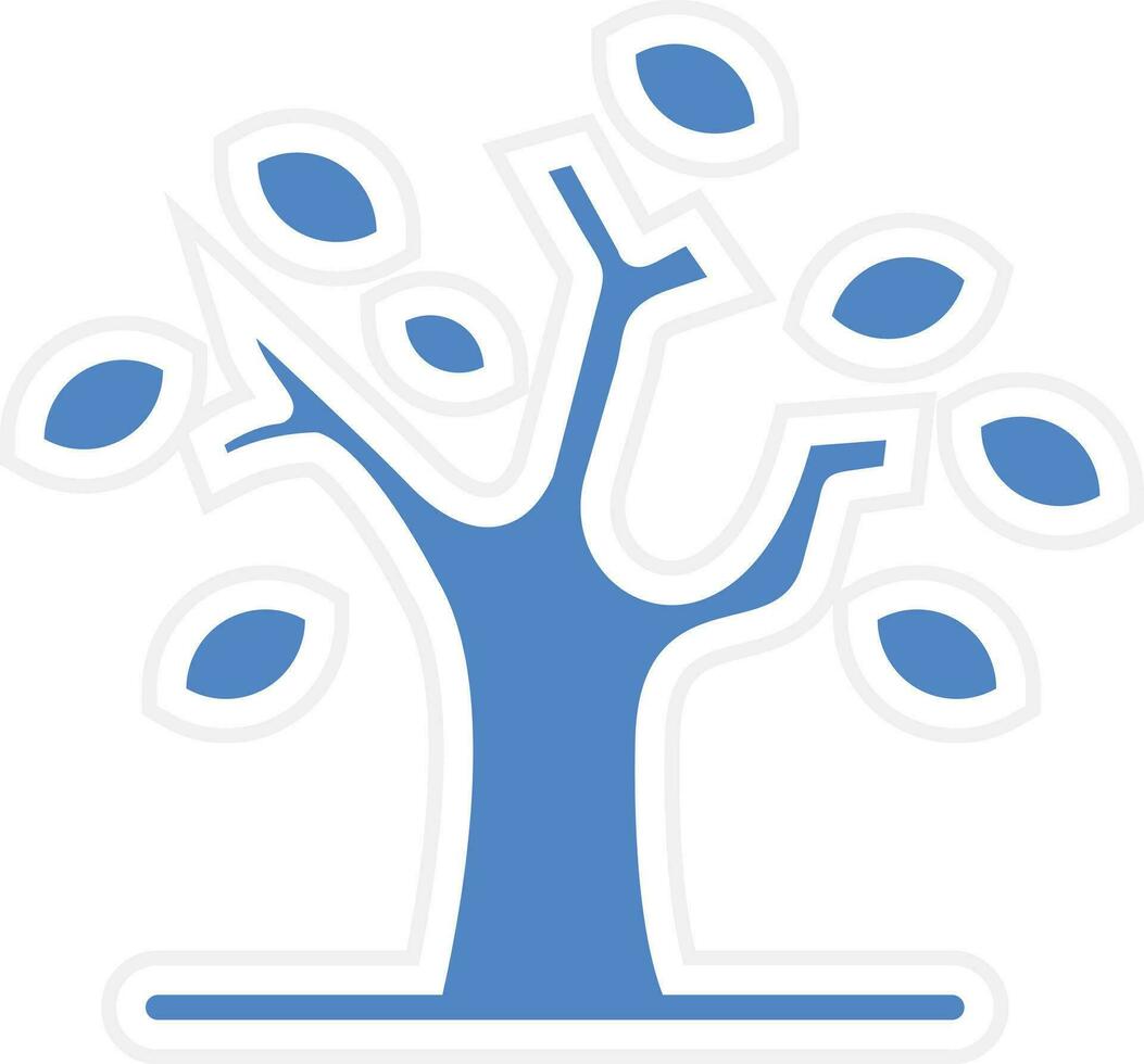 icône de vecteur d'arbre sec