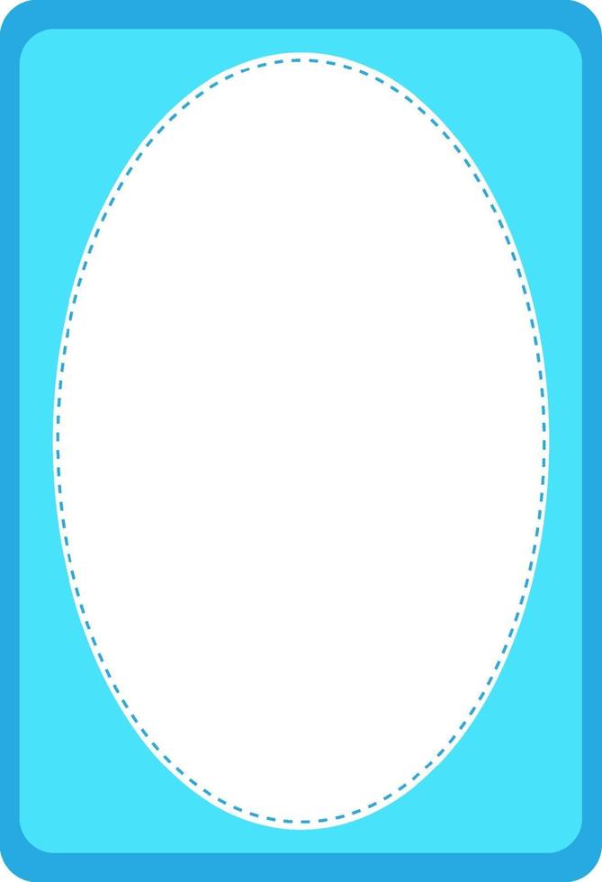 modèle de bannière de forme ovale vide vecteur
