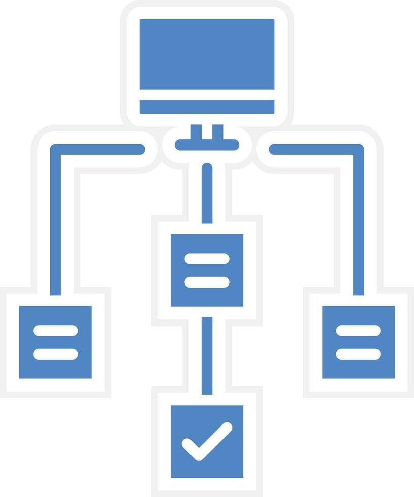 icône de vecteur de flux de travail
