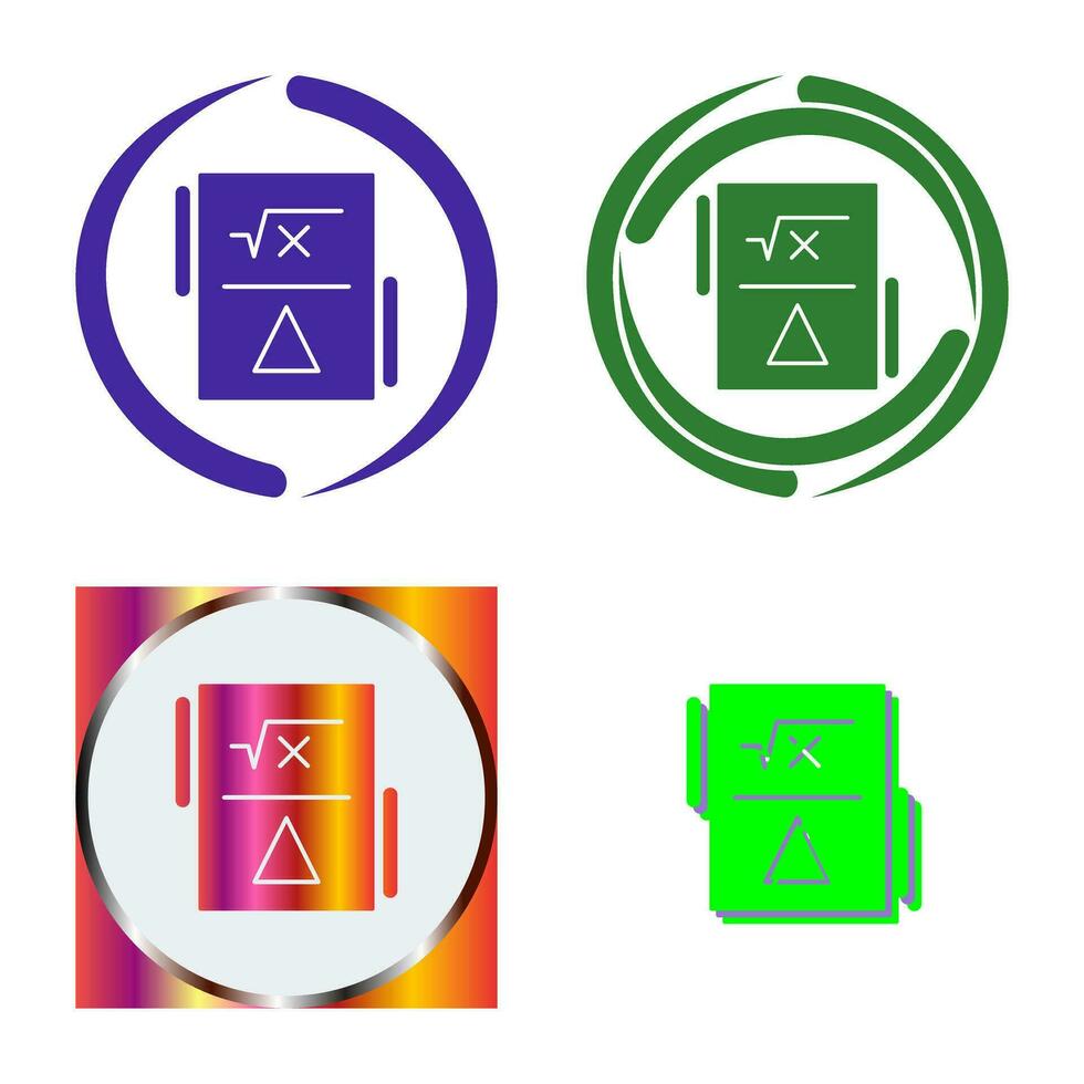 icône de vecteur de formule