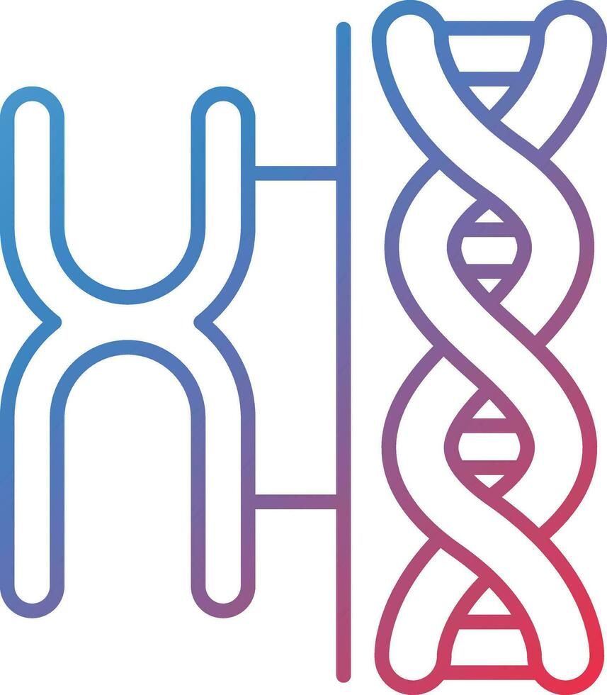 chromosome vecteur icône