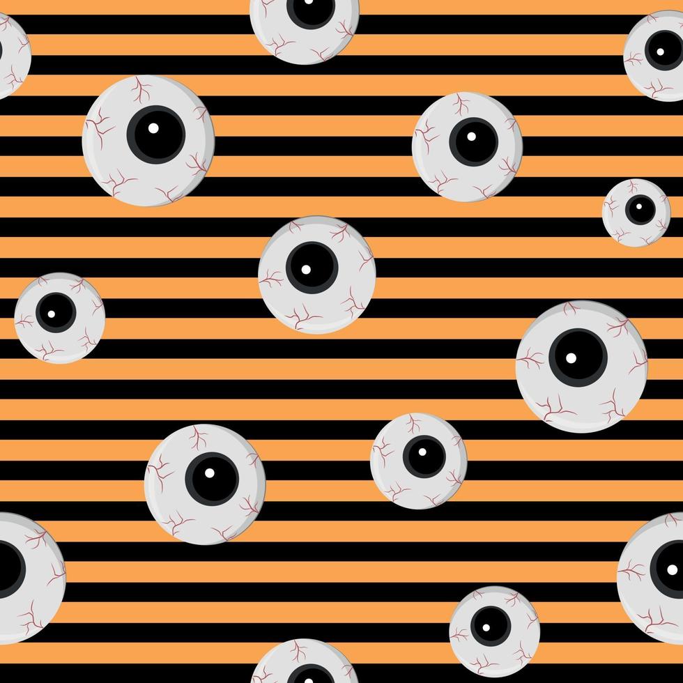 motif pour les yeux de vacances d'halloween, illustration vectorielle de couleur vecteur