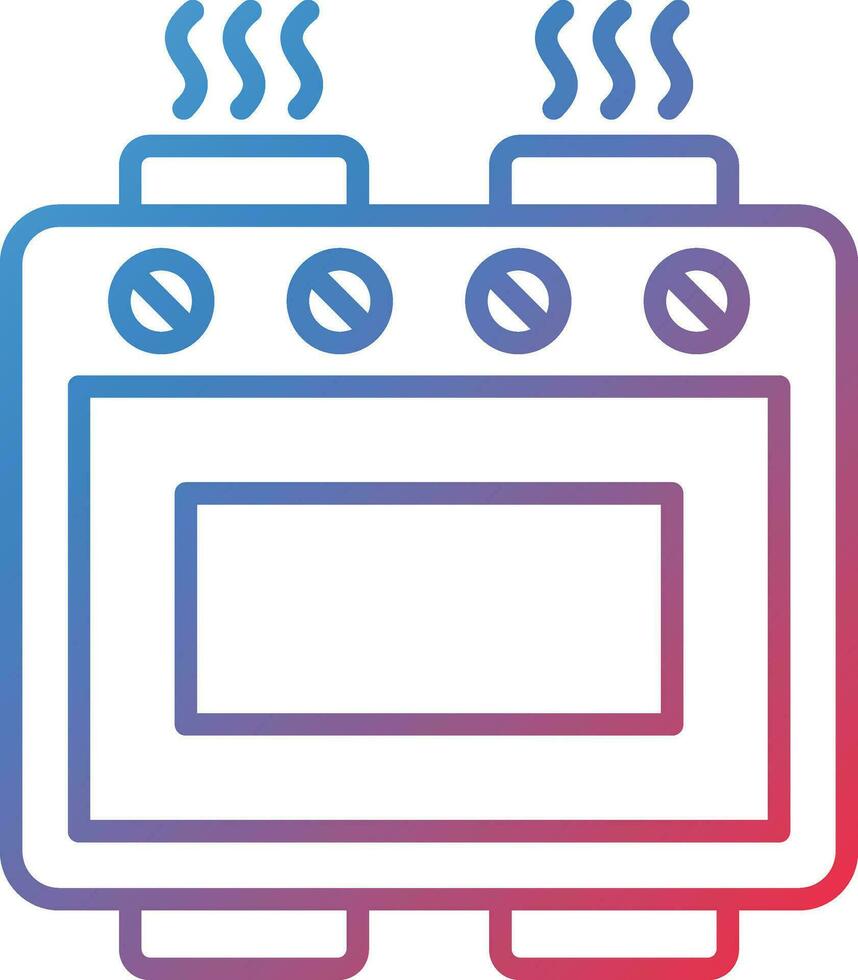 électrique le fourneau vecteur icône
