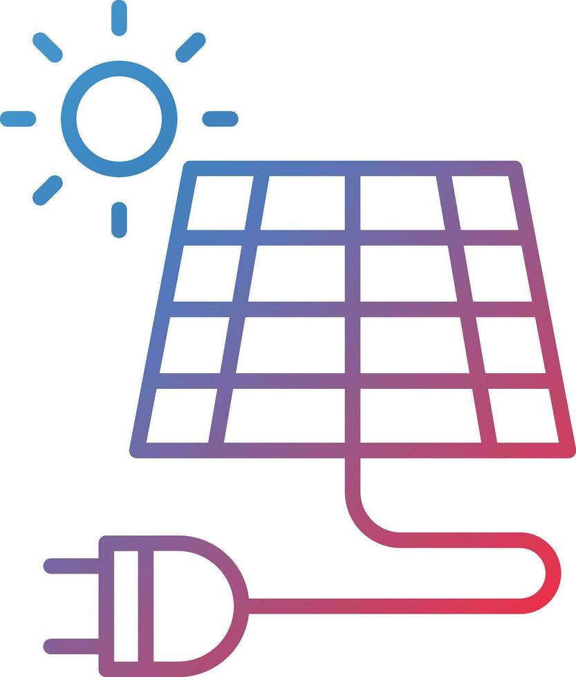 icône de vecteur de panneau solaire