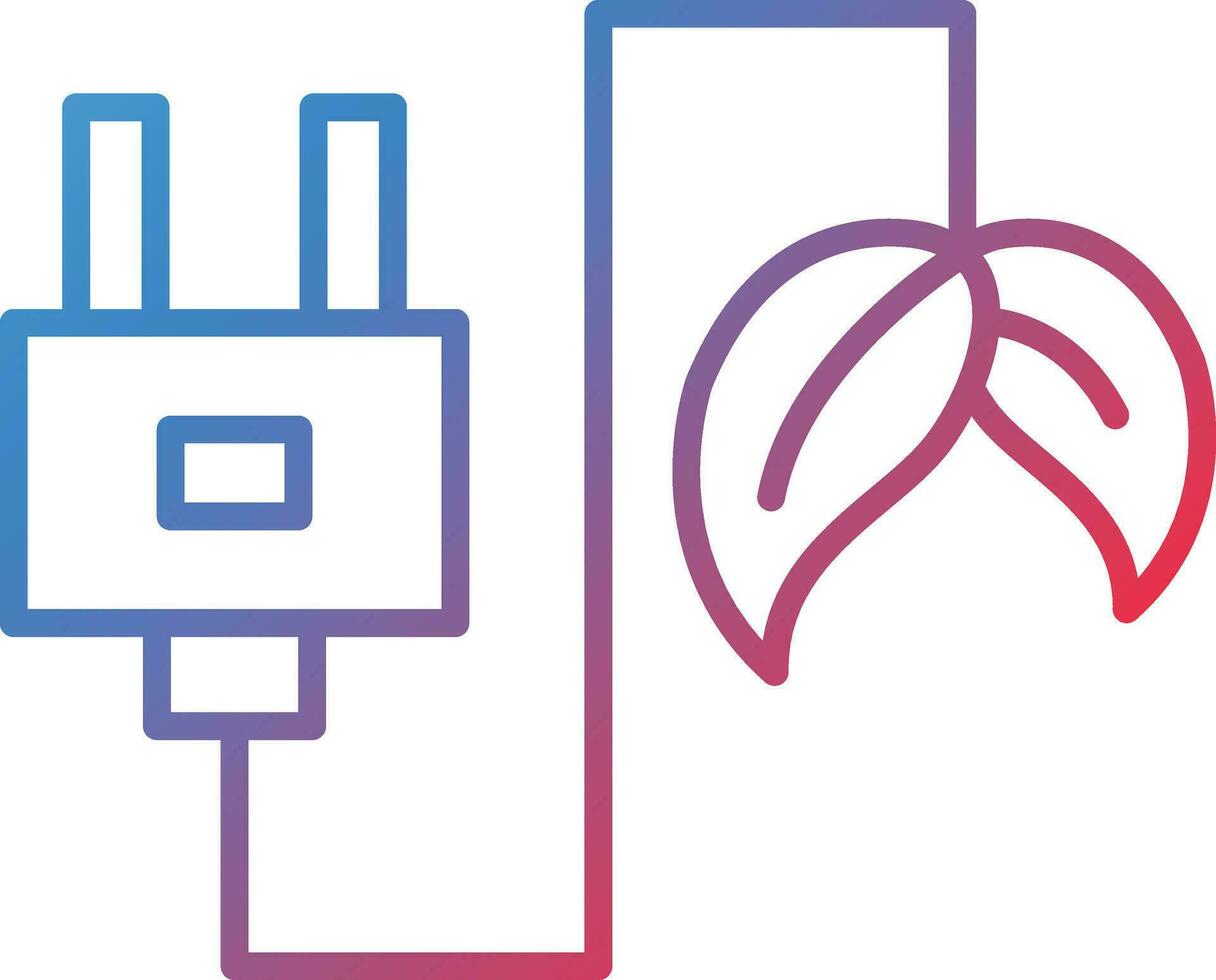 éco Puissance prise vecteur icône