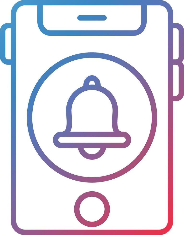 icône de vecteur d'alarme de smartphone