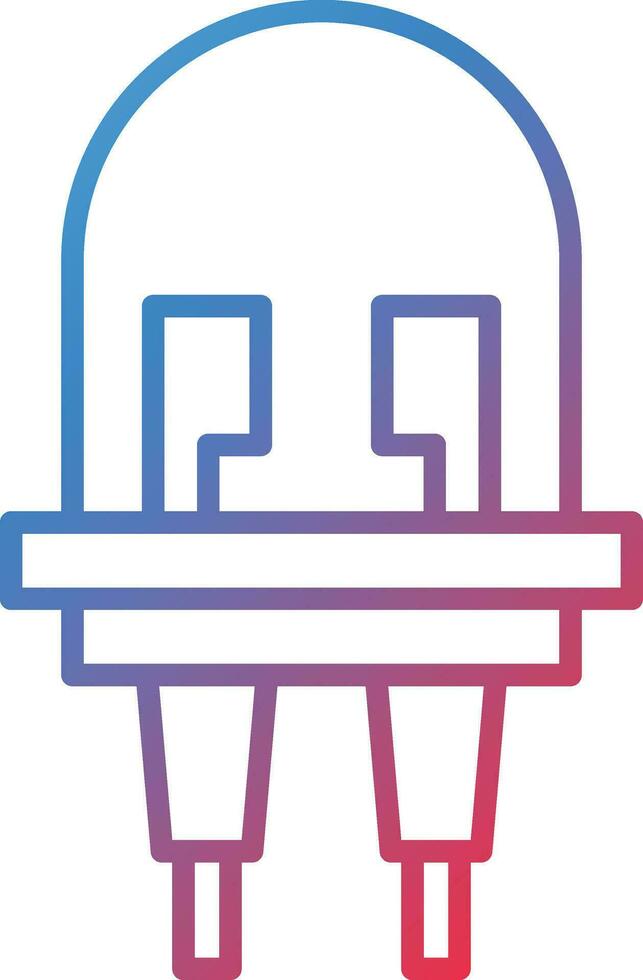 icône de vecteur de diode électroluminescente