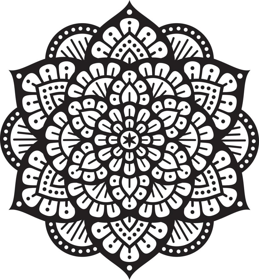 icône de symbole de mandala vecteur