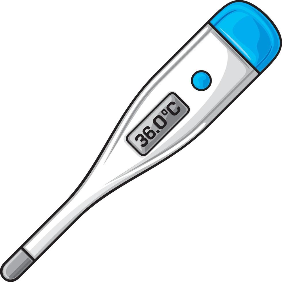 thermomètre numérique médical vecteur