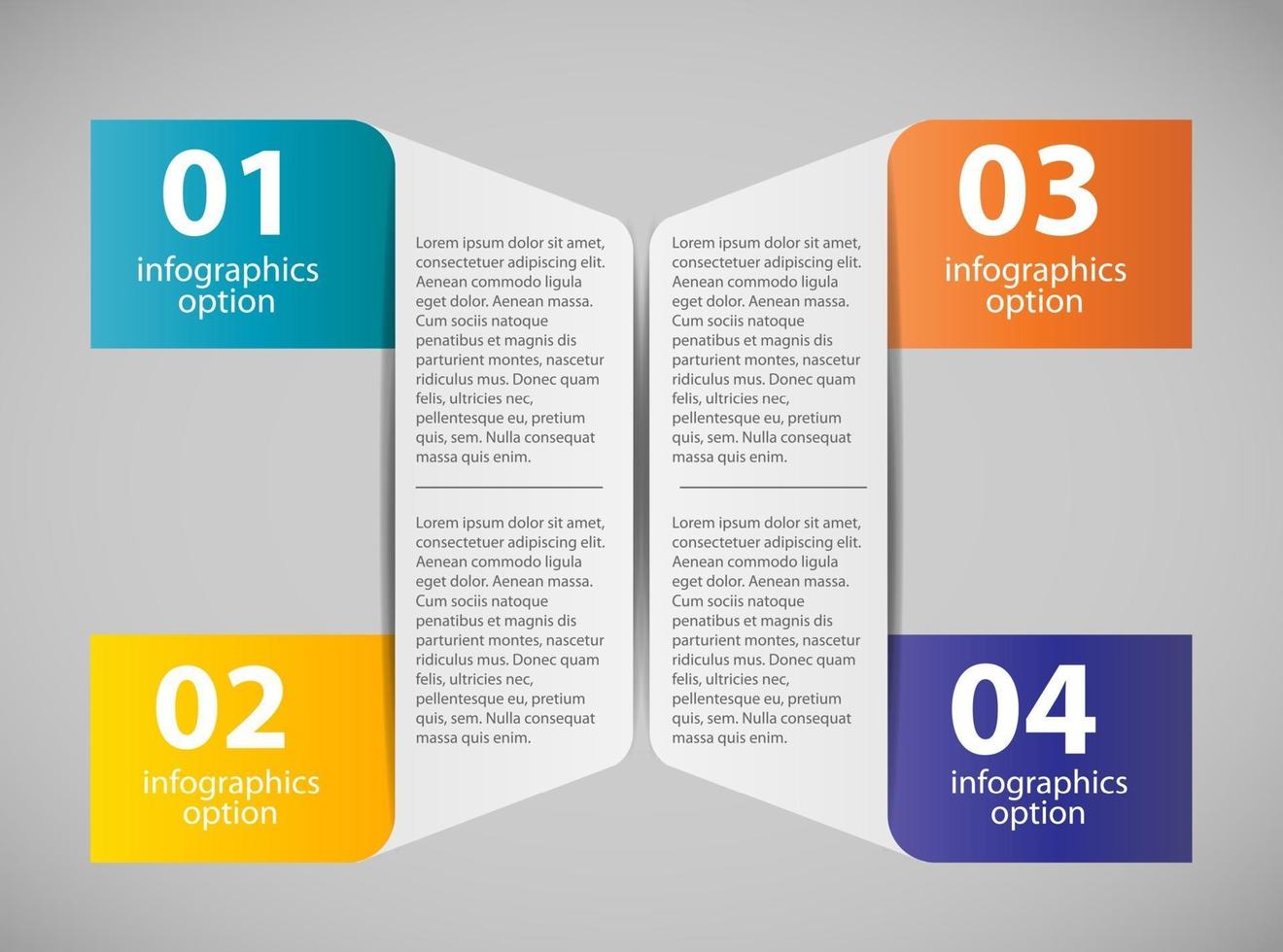 illustration vectorielle de modèle d'entreprise infographique vecteur