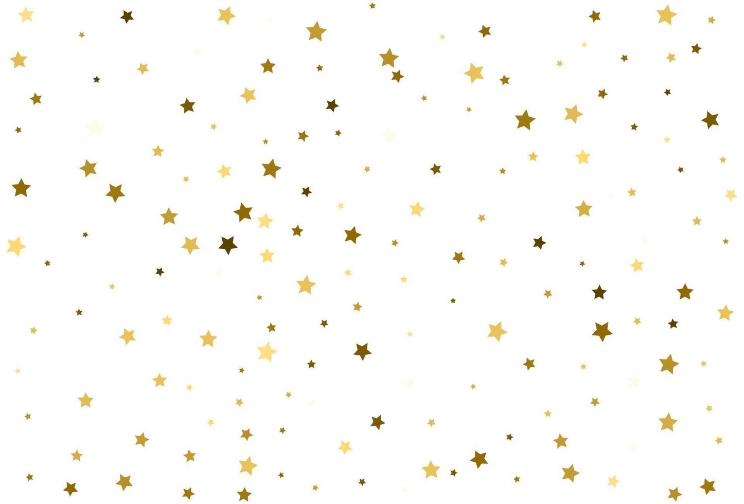 Célébration des confettis d'or des étoiles d'or tombantes vecteur