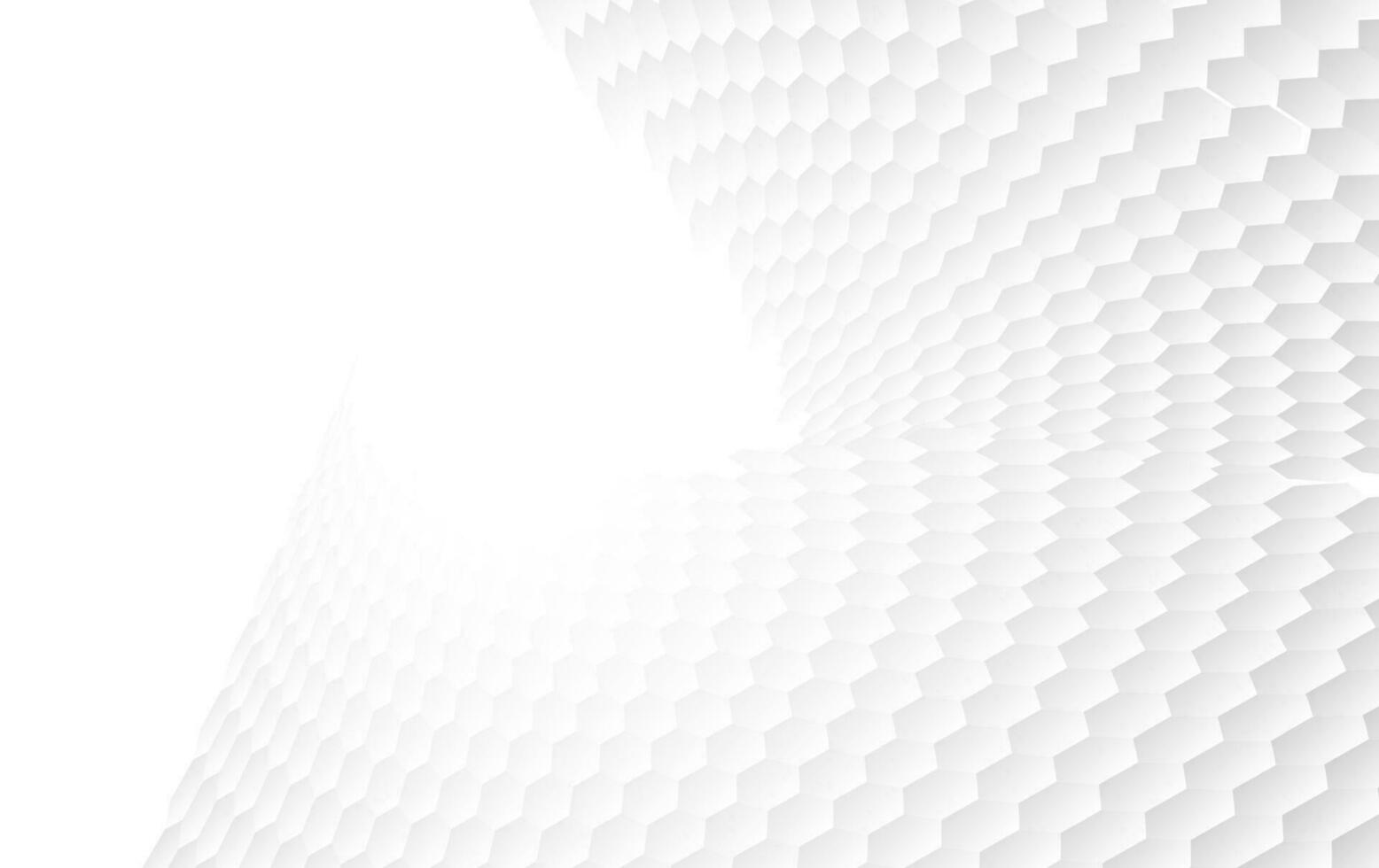 abstrait blanc Contexte de en relief surface hexagone, nid d'abeille moderne modèle concept, Créatif lumière cercle style. géométrique engrener minimal nettoyer pente Couleur pour fond d'écran.vecteur illustration vecteur