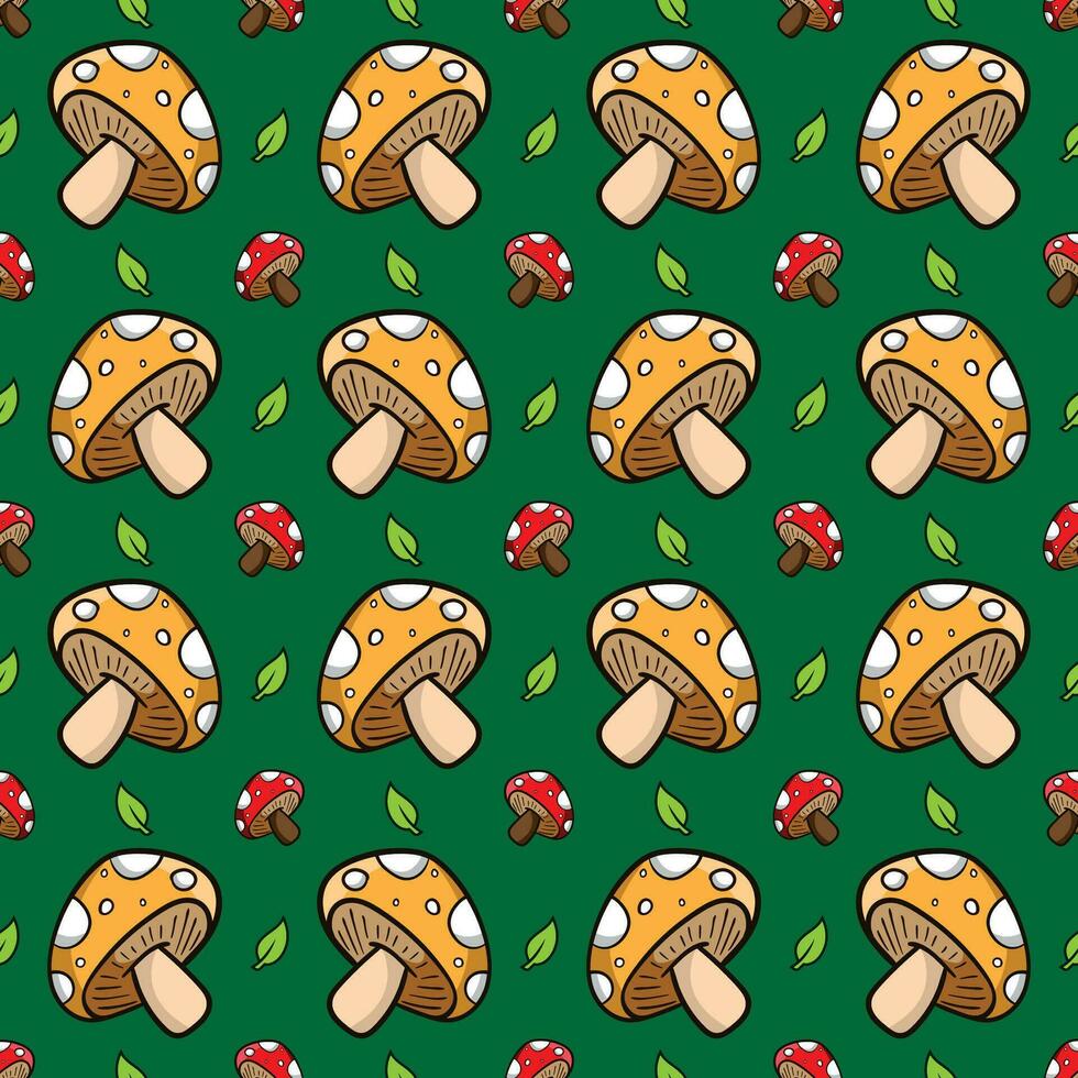 vecteur de motif de champignon