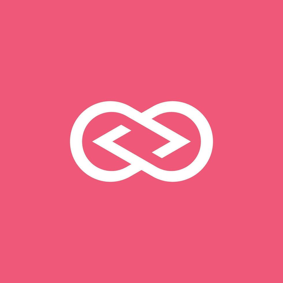 infini support codage logo vecteur