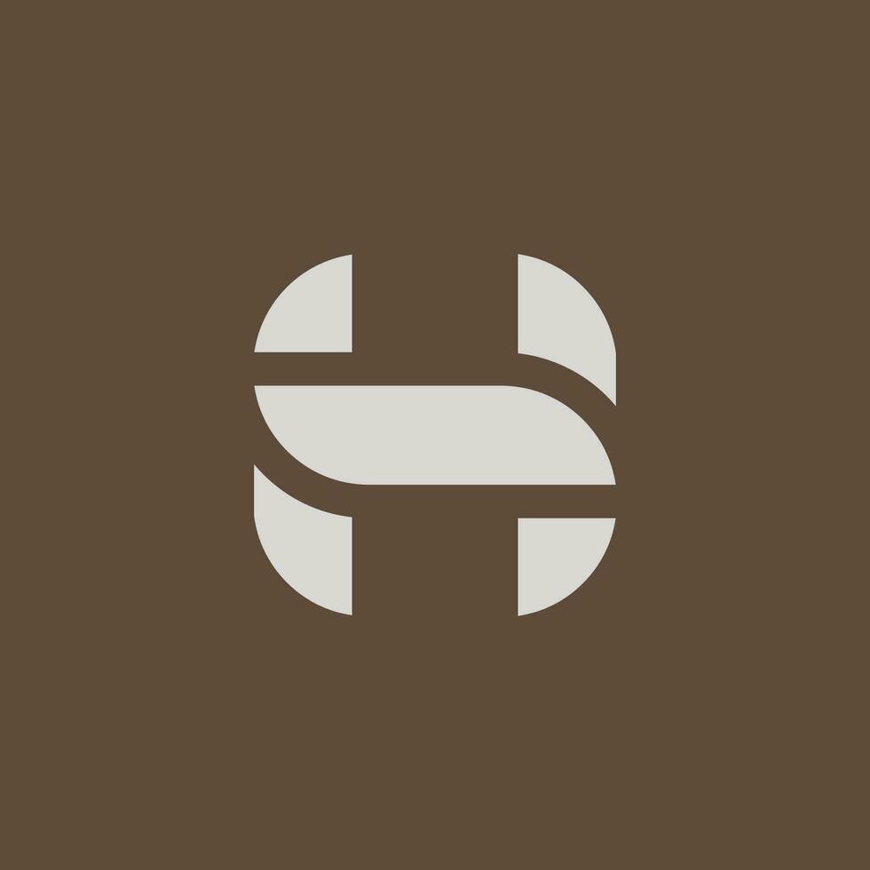 initiale lettre h logo. moderne abstrait lettre h monogramme. h feuille icône. vecteur