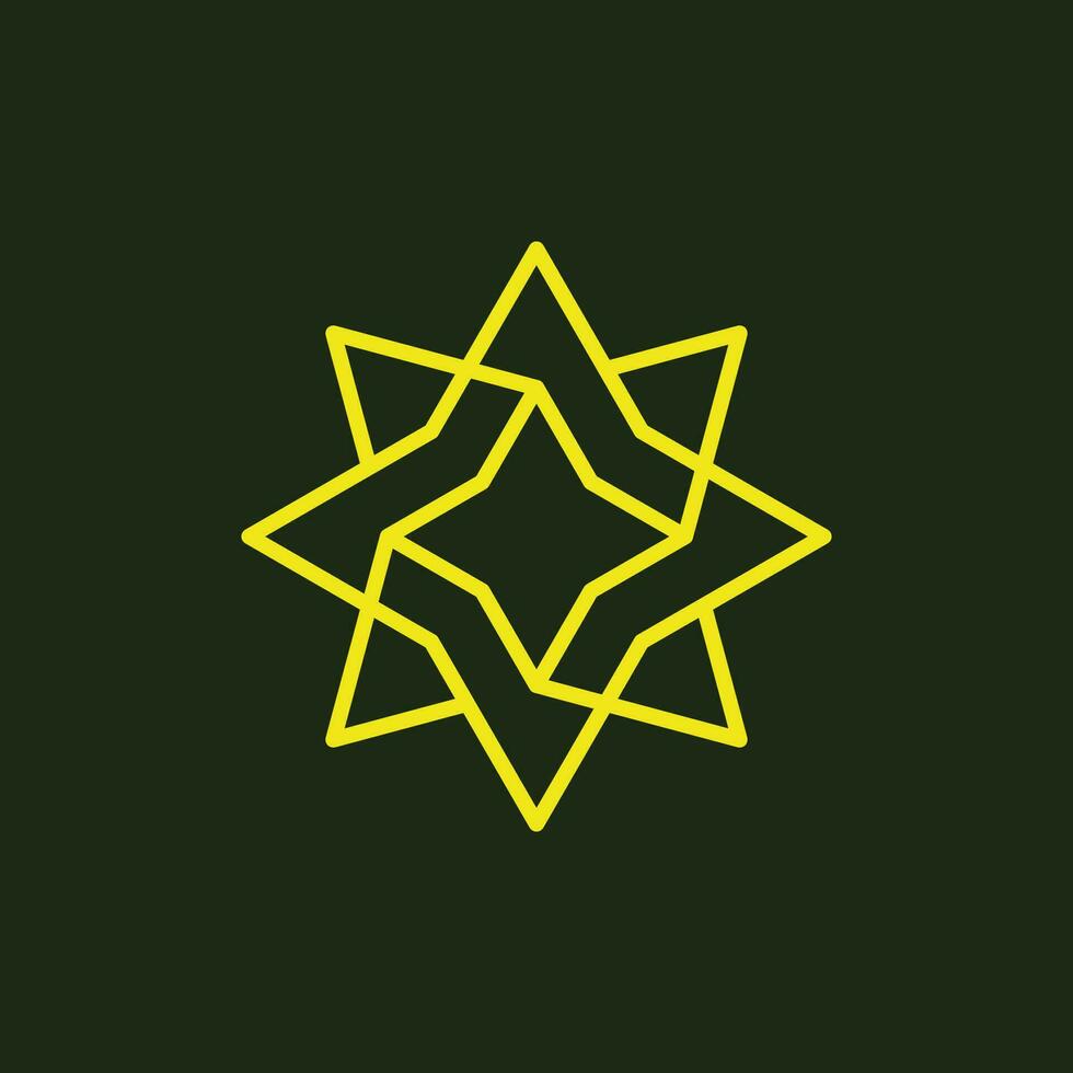 moderne étoile uni La technologie logo vecteur