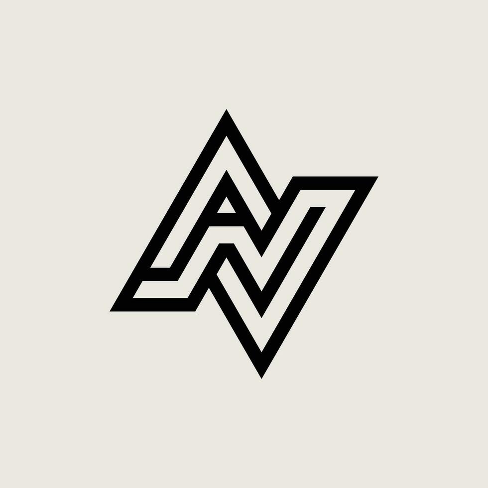 lettre n / a ou un logo vecteur