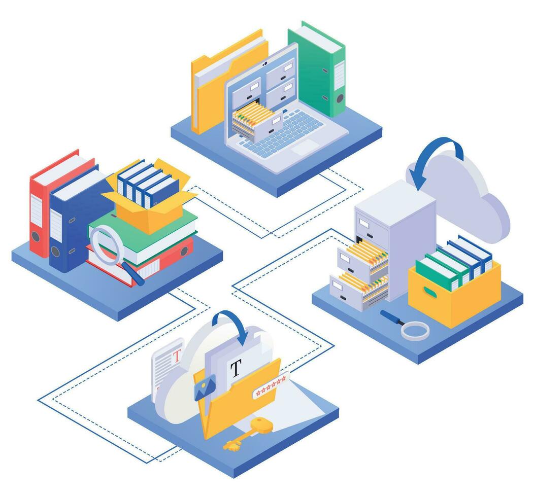 archiver les documents lien composition vecteur