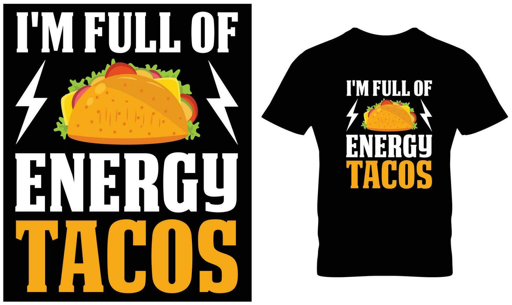 tacos T-shirt conception vecteur graphique.