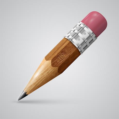 Crayon réaliste coloré, vector