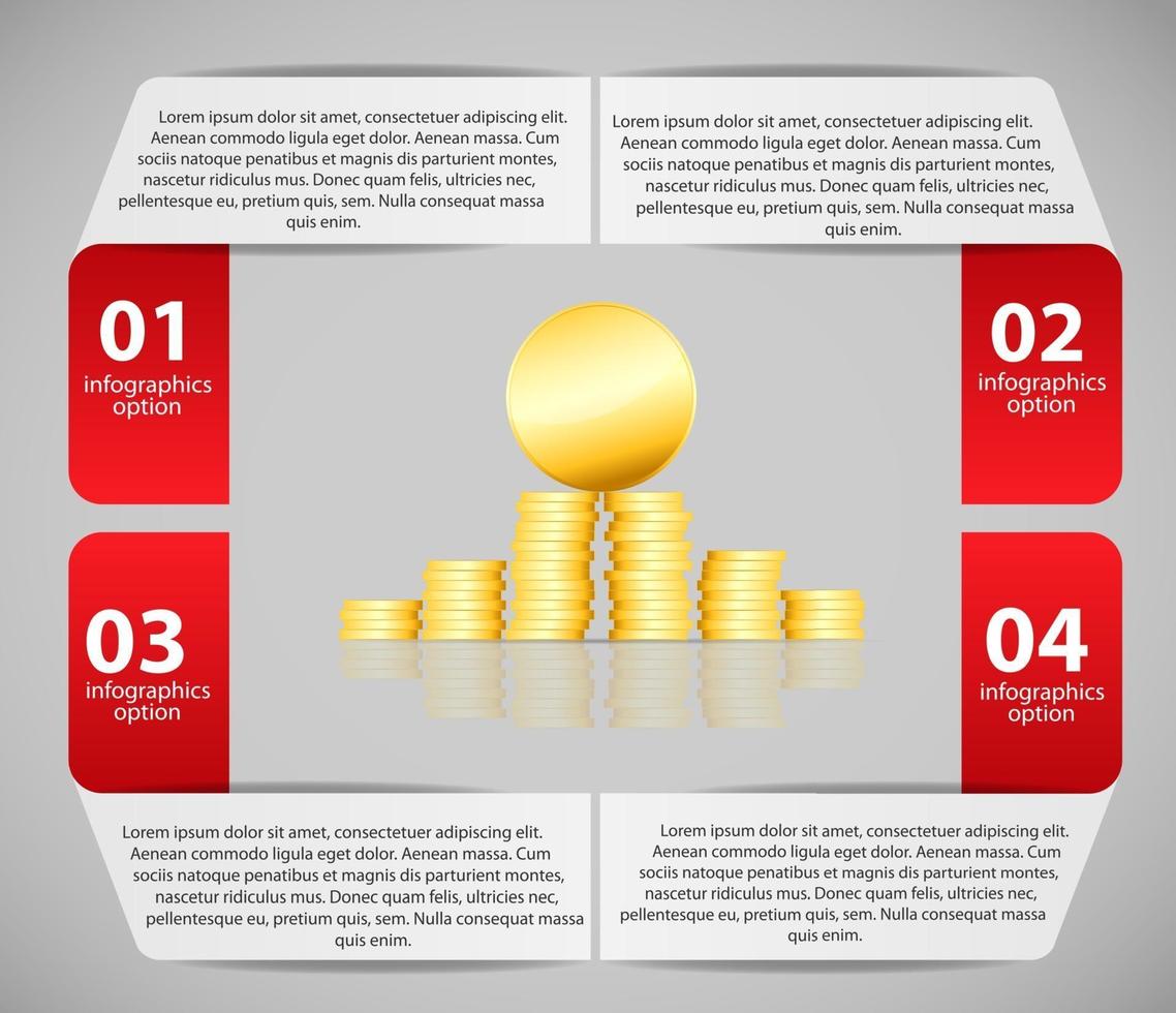 illustration vectorielle de modèle d'entreprise infographique vecteur