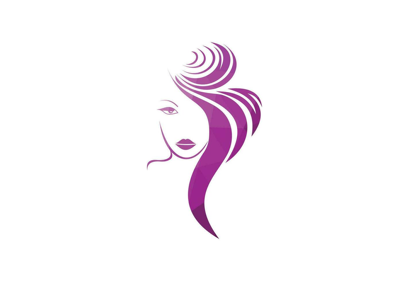 faible poly et beauté parloir, soins de la peau, salon, spa, dermatologie clinique fleur logo conception, vecteur conception concept