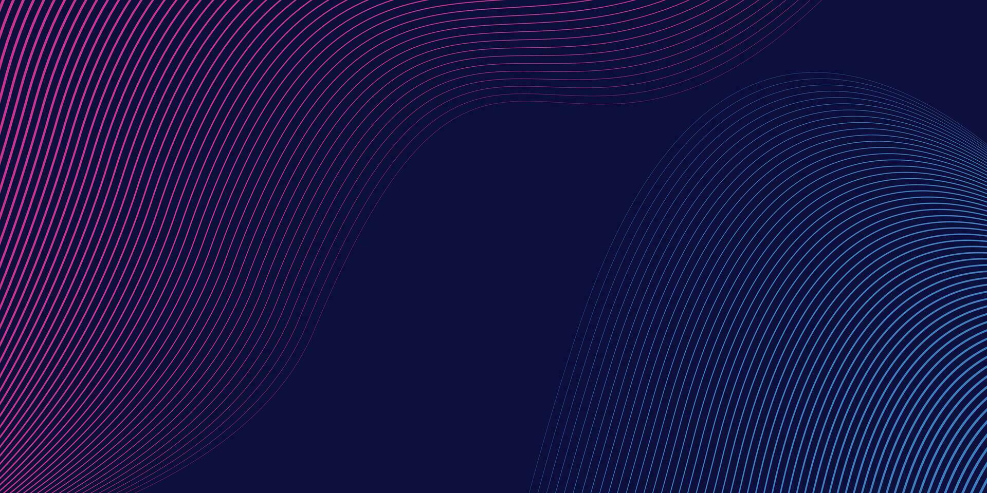 abstrait coloré La technologie ligne vague arrière-plan, moderne violet bleu pente écoulement vague lignes. futuriste La technologie concept. vecteur illustration