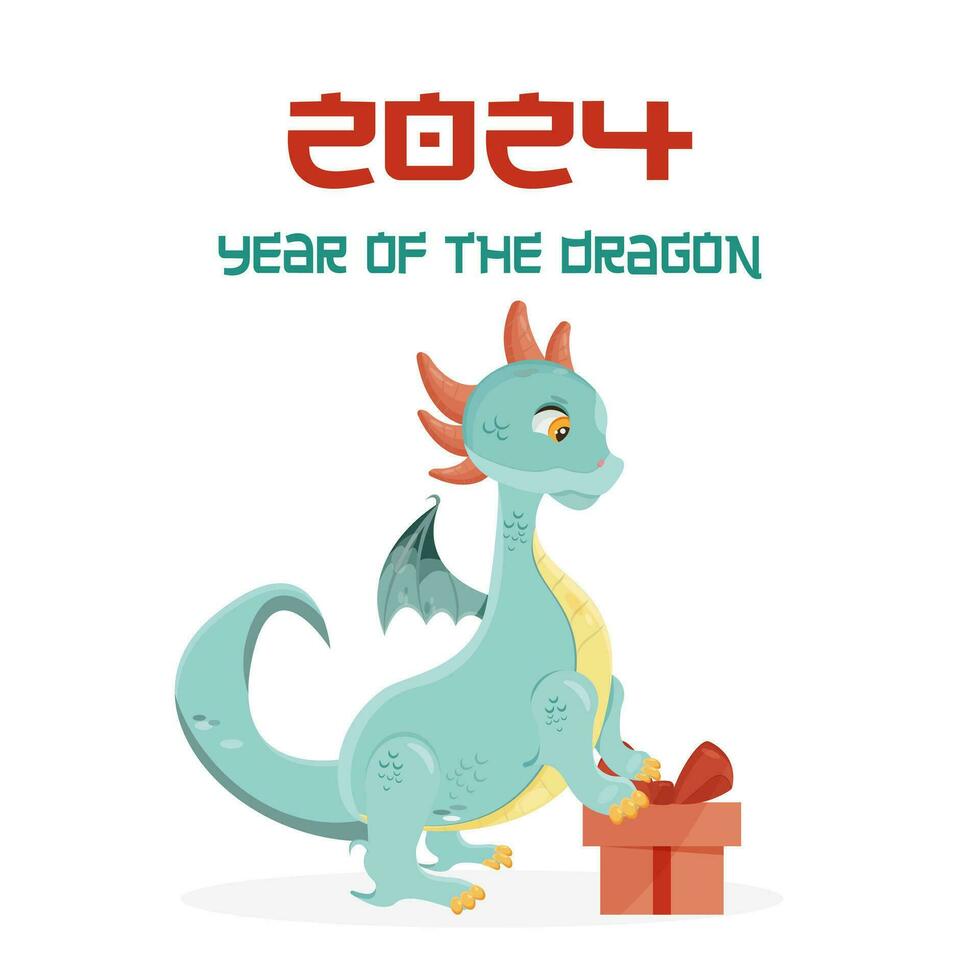 l'année du Dragon vecteur