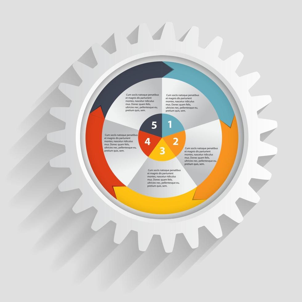 illustration vectorielle de modèle d'entreprise infographique vecteur