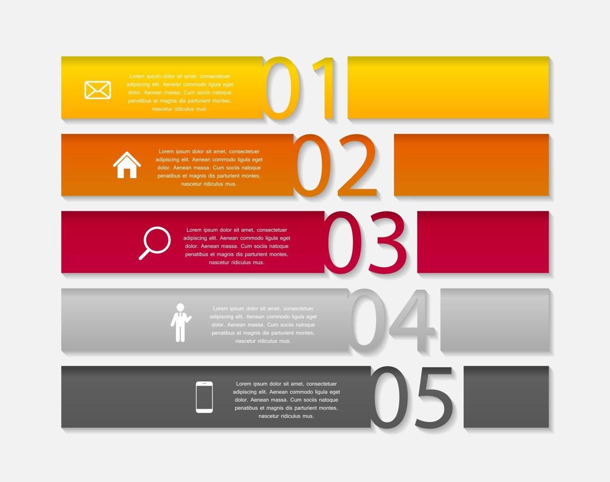 modèles d'infographie pour l'illustration vectorielle d'affaires. vecteur