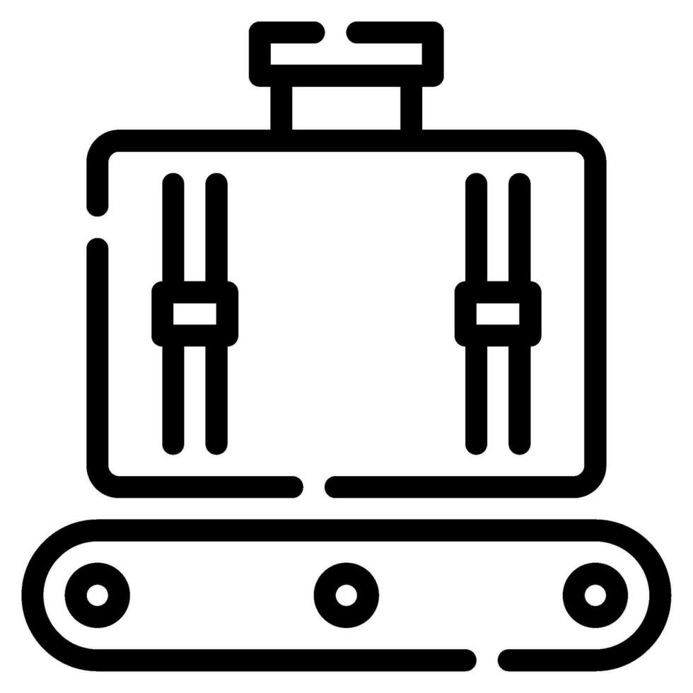 bagages prétendre icône illustration, pour uiux, la toile, application, infographie, etc vecteur