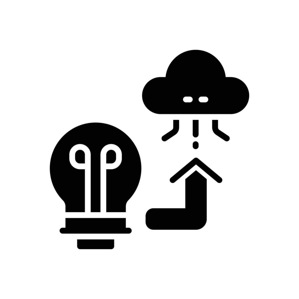 Créatif nuage glyphe icône. vecteur icône pour votre site Internet, mobile, présentation, et logo conception.