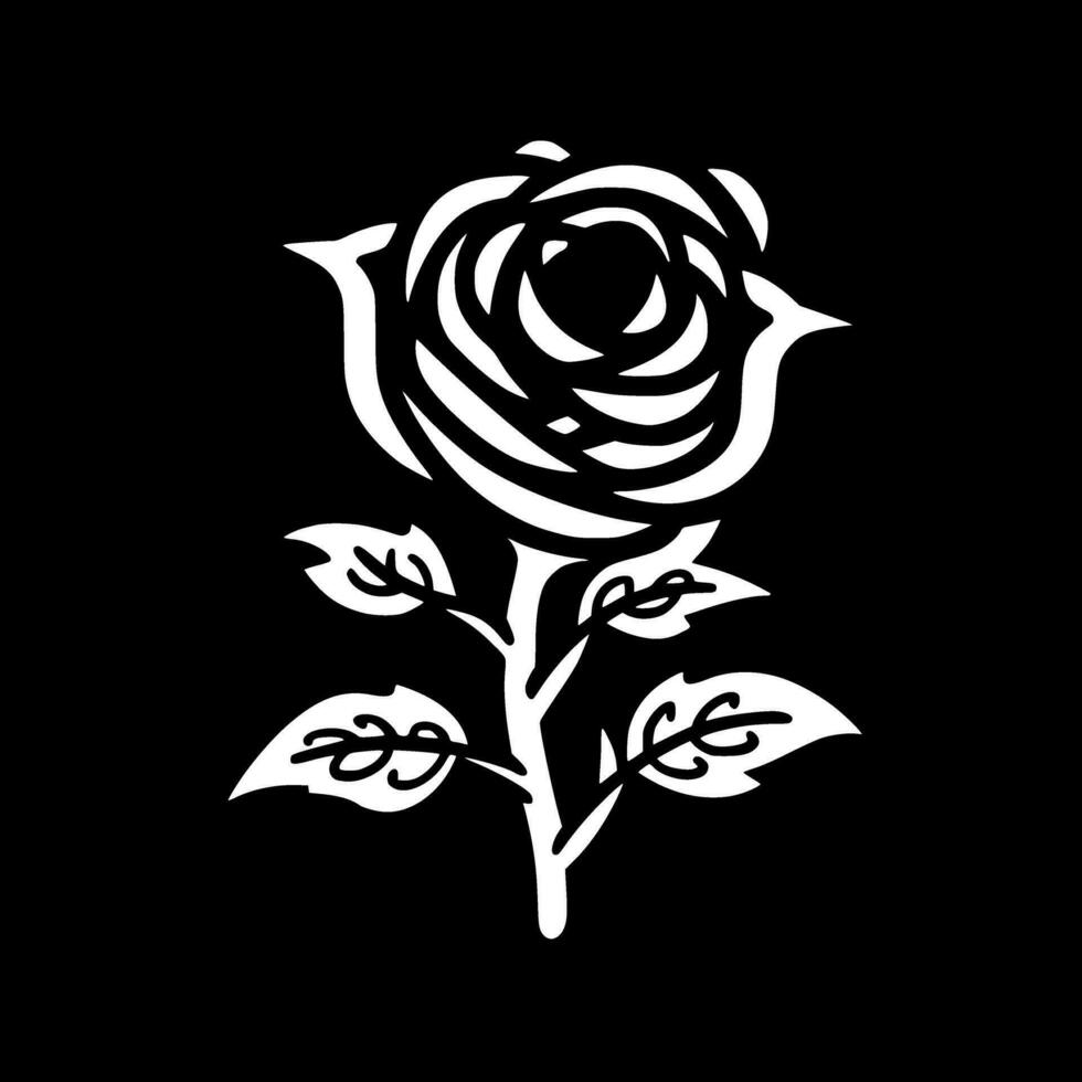 rose, noir et blanc vecteur illustration