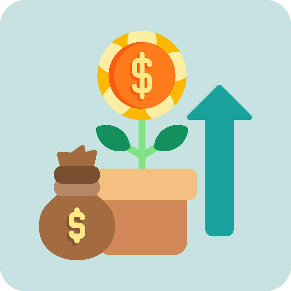icône de vecteur de croissance