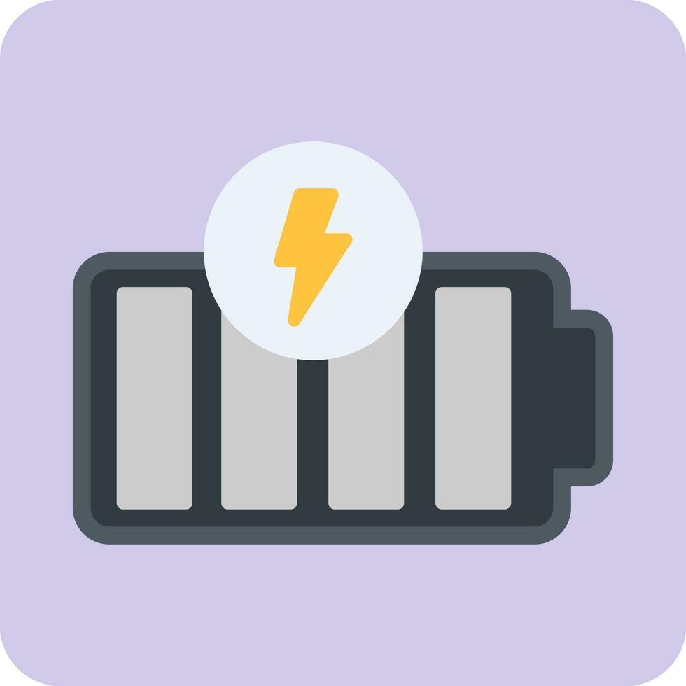 icône de vecteur de batterie pleine