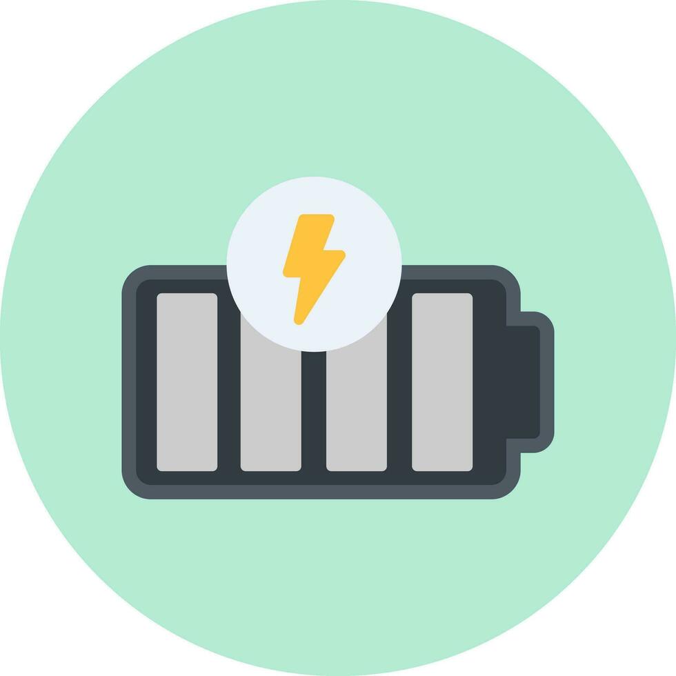 icône de vecteur de batterie pleine