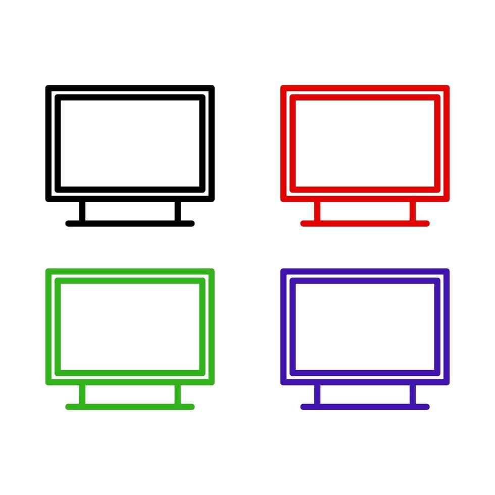 ordinateur illustré sur fond blanc vecteur